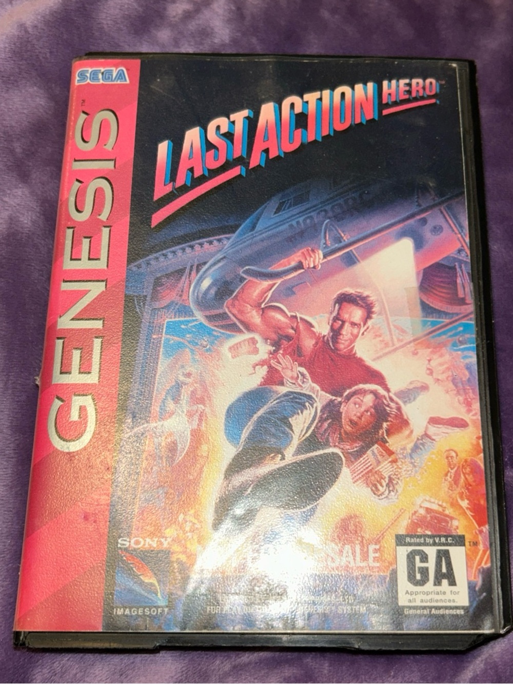 Last Action Hero, Sega Genesis, Cartridge & Case